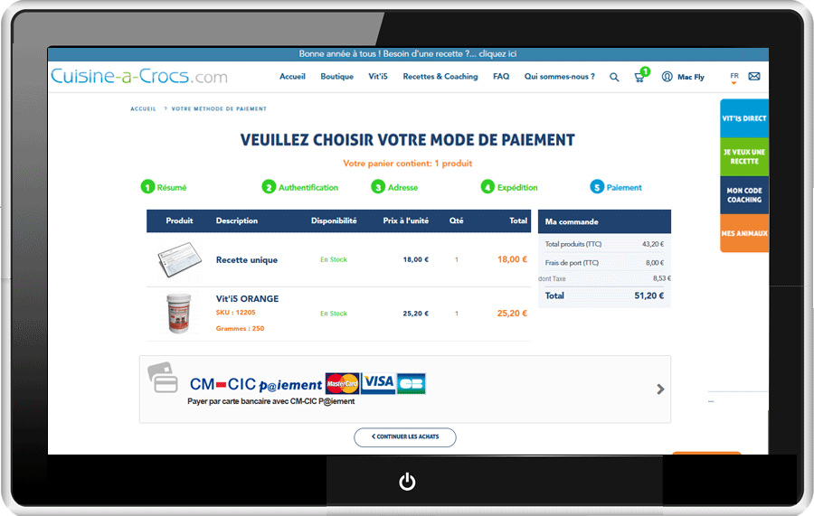 paiement cuisine-a-crocs